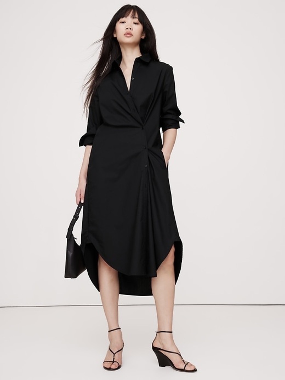 NWT | Banana Republic Asymmetrical Shirt Dress